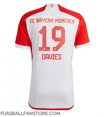 Bayern Munich Alphonso Davies #19 Replik Heimtrikot 2023-24 Kurzarm